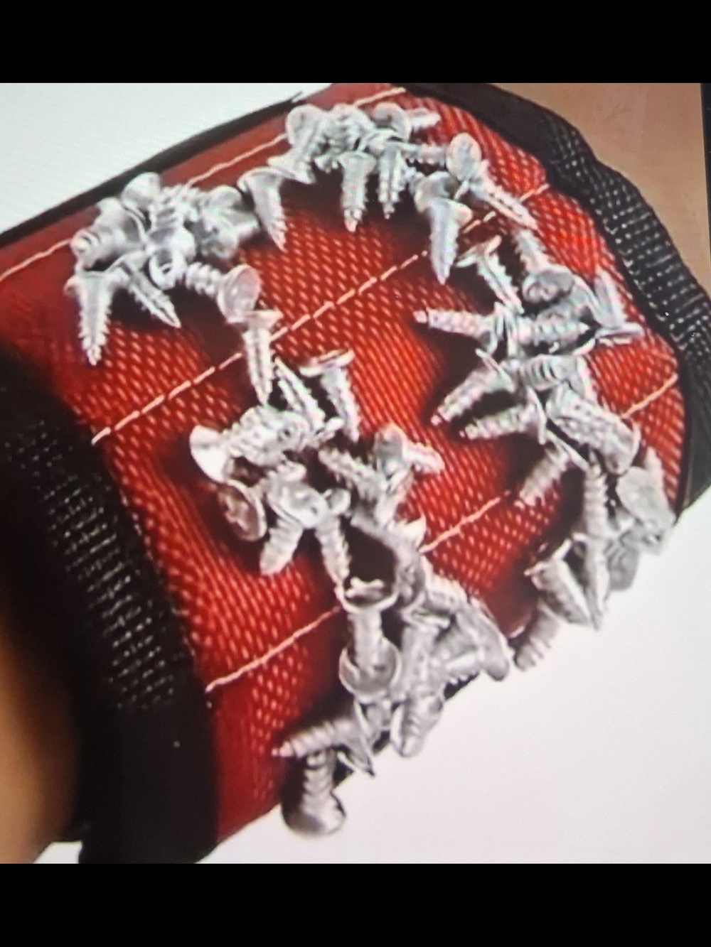 New Magnetic Red Wristband for Holding Screws and Small Fasteners